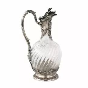 Great silver wine jug. 