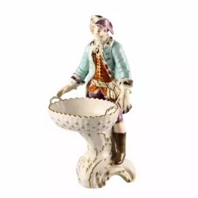 Porcelain figurine-candy bowl. KPM. 