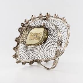 Серебряная сухарница 1836 года. Швеция. Gustav Theodor Folker, Stockholm.