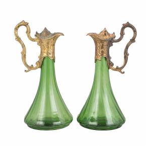 Pair of jugs in Art Nouveau style.