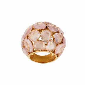 Gioielli Pomellato. Gold ring with quartz. 