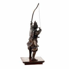 Archer en bronze. Meiji. 1868-1912 