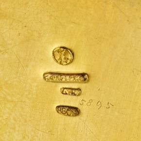 Kovsh en argent doré et émail guilloché. Anders Nevalainen. Fabergé. Jalon 1900 