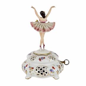 Porcelain, musical figurine - Ballerina. 
