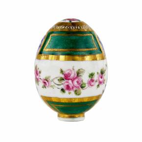 Russian Easter egg with porcelain stand. 