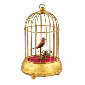 Jouet musical - Oiseau en cage. 