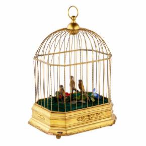 Musical toy - Cage with birds. 