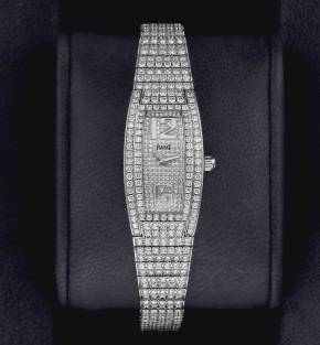 Женские часы Piaget Limelight Tonneau Quartz 18 К золото с бриллиантами.