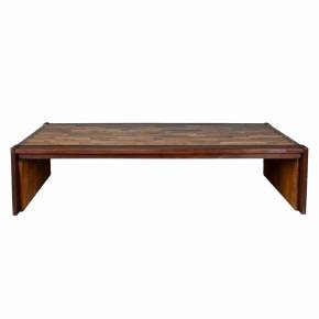 PERCIVAL LAFER. Modern coffee table made of various types of tropical wood. 
