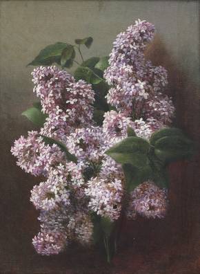 G. Kondratenko. Nature morte aux lilas, dernier quart du XIXe siècle. 