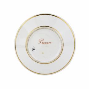 Soucoupe en porcelaine russe des manufactures privées des années 1820. Persan (persan). 