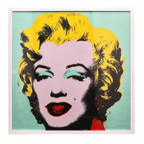 Marilyne. Impression sur papier. Andy Warhol (États-Unis, 1928-1987). 