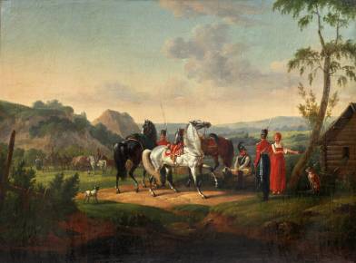 J.F.J. SCHWEBASH-DESFONTAIN. France, 1769-1823 Reste de la cavalerie russe. 