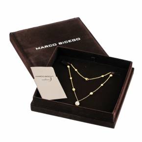 Marco Bisego. Оригинальная золотая цепочка с кулоном и бриллиантами.