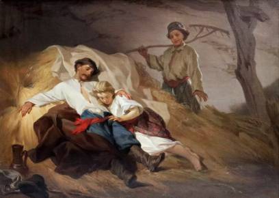 Toile erotique MATIN APRÈS LE MARIAGE. Ivan Ivanovitch SOKOLOV. 1876 