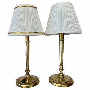 Early 19th Century Pair of Louis XVI Directoire Style Candlestick Lamps