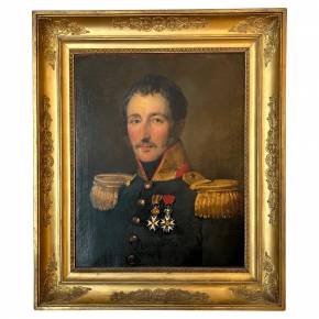 Portrait Of General Goethals Attributed to Gustaaf Wappers (1803-1874)