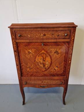 Beautifully inlaid bar cabinet