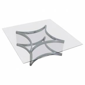 Mid-Century Modern Chrome and Lucite Coffee Table by Alessandro Albrizzi, 1970