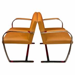 Set of BRNO Chairs by Mies van der Rohe, Knoll Edition` 1980